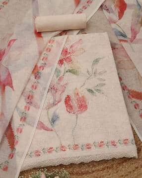Women Floral Unstitched Dress Material-image-49