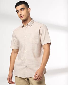 netplay Men Checked Slim Fit Shirt with Patch Pocket-picture-26