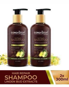 Pack of 2 Women Herbal Hair Repair Shampoo with Linden Bud Extracts - 600ml-image-33