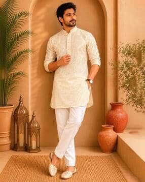 tattva Men Embroidered Regular Fit Kurta-picture-12