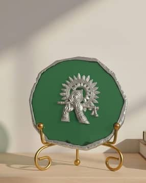 homearte india Agate Krishna Showpiece with Metal Stand-picture-23