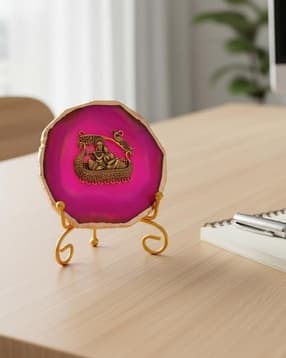 homearte india Agate Radha Krishna Showpiece with Metal Stand-picture-12