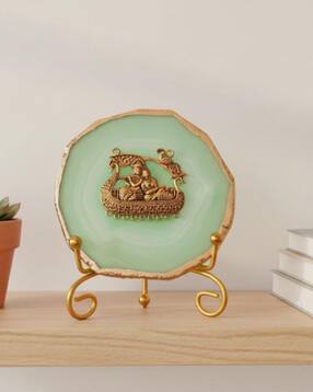 homearte india Agate Radha Krishna Showpiece with Metal Stand-picture-25