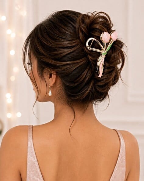 Proplady Women Floral Hair Claw Clip