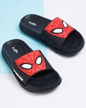 max Boys Spider-Man Embossed Slides-picture-35