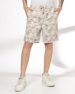 Men Floral Print Slim Fit Shorts-image-15