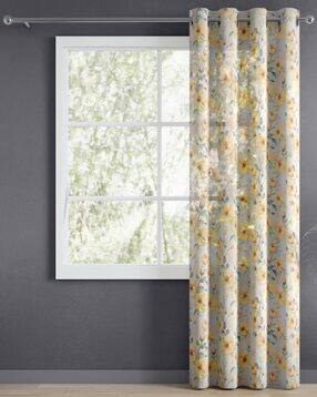 haus & kinder Floral Print Sheer Door Curtains -picture-38