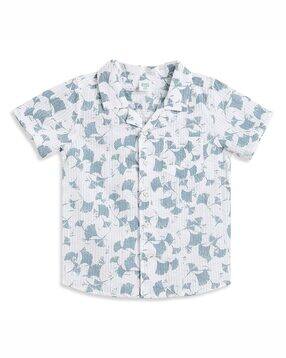 mini klub Boys Floral Print Regular Fit Shirt-picture-11