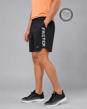 performax Men Typographic Regular Fit Flat-Front Shorts-picture-16