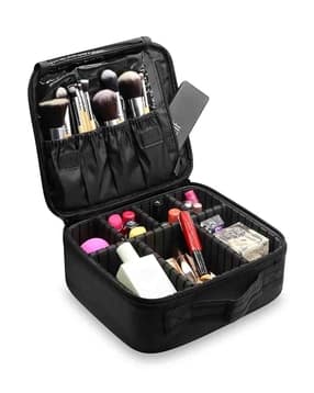 makeup by siti Professional Makeup Cosmetics Storage Bag/Pouch with Adjustable Compartment - Rainbow-picture-27