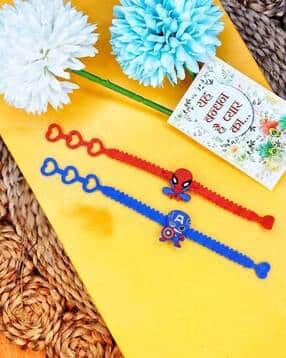 nvr Men Set of 2 Rakhi with Roli Chawal Chandan Mishri-picture-37