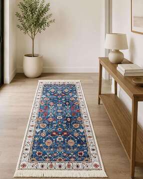 Floral Print Rectangle-Shaped Carpet-image-49
