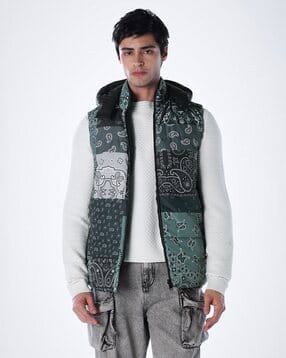 jack & jones Men Paisley Print Regular Fit Hooded Jacket-picture-13