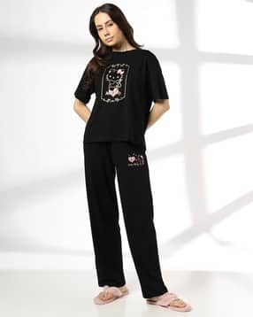 rio Women Hello Kitty Print T-Shirt & Pyjamas Set-picture-37