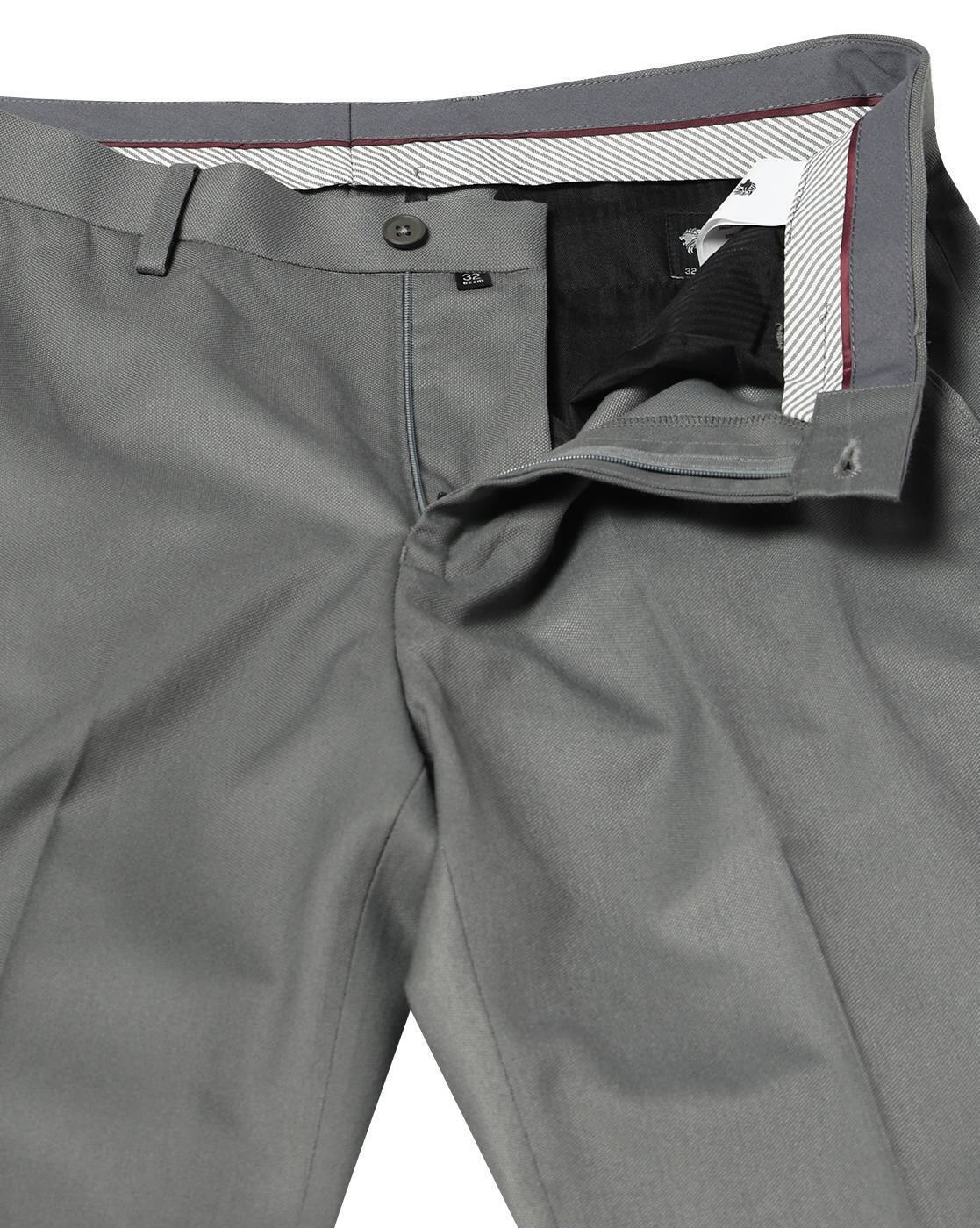 Men Tapered Flat-Front Trousers