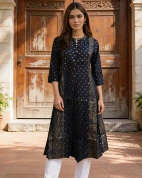 rangita Floral Print A-Line Kurta-picture-18