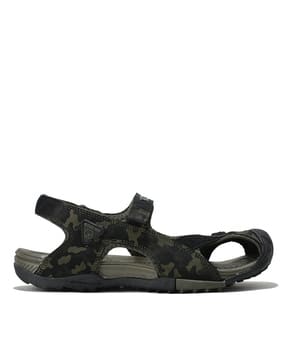 Men Camouflage Print Double-Strap Floater Sandals-image-49