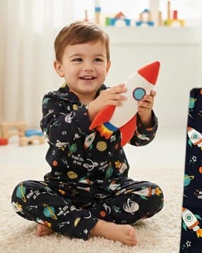 Boys Printed Shirt & Pants Set-image-21