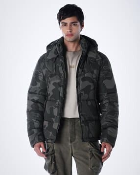 jack & jones Men Camouflage Print Regular Fit Hooded Jacket-picture-13