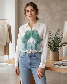 indie picks Women Frameprint Tailored Fit Shirt-picture-21