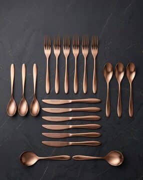 blackcarrot tainless Steel Rose Gold Cutlery Set of 20-picture-34