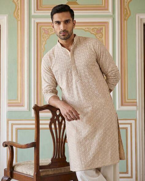 JOMPERS Embroidered Regular Fit Kurta