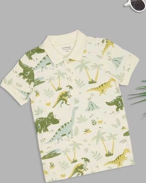 pantaloons junior Boys Graphic Print Regular Fit Polo T-Shirt-picture-31