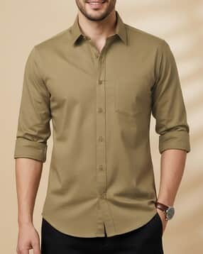 webric x ag Men Regular Fit Shirt with Patch Pocket-picture-17