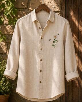 zikaraa Men Embroidered Regular Fit Spread-Collar Shirt-picture-36