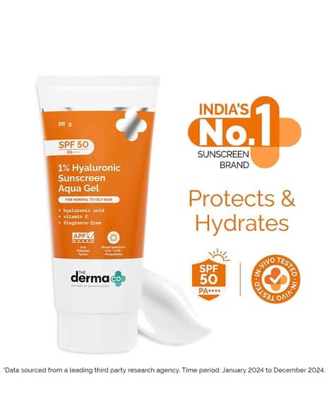 The Derma Co 1 Hyaluronic Sunscreen Aqua Gel With SPF 50 PA++