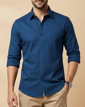 webric x ag Men Regular Fit Shirt with Patch Pocket-picture-10