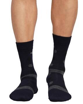 monte carlo Men Geometric Print Crew-Length Socks-picture-42
