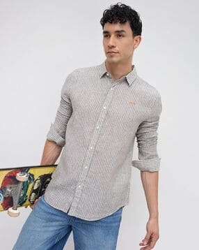 superdry Regular Fit Summer Linen Shirt-picture-34