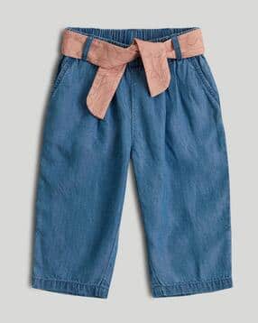 mothercare Girls Mid-Rise Relaxed Fit Trousers-picture-20