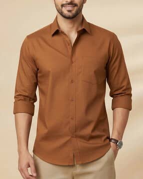 webric x ag Men Regular Fit Shirt with Patch Pocket-picture-13