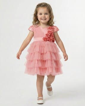mothercare Girls Cap Sleeve Tulle Dress-picture-13