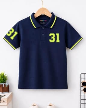 trampoline Boys Typographic Regular Fit Polo T-Shirt-picture-15