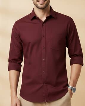 webric x ag Men Regular Fit Shirt with Patch Pocket-picture-17