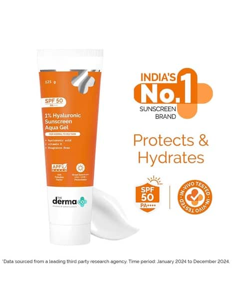 The Derma Co 1 Hyaluronic Sunscreen Aqua Gel