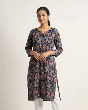 saptarang Women Floral Print Straight Kurta-picture-18
