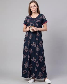 sweet dreams Women Printed Round-Neck Nightie-picture-15