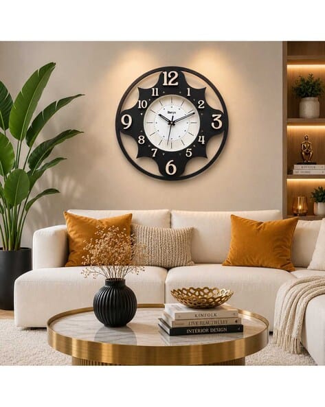 BERYX Handcrafted Wooden Wall Clock