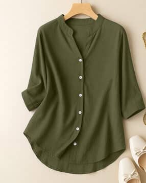 svaraa Women Mandarin-Collar Straight Tunic-picture-37