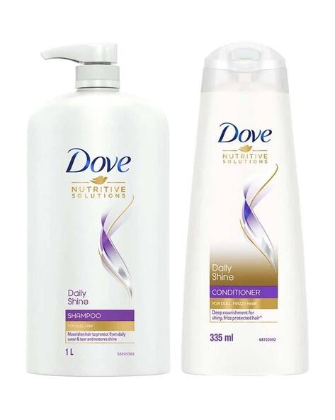 DOVE Daily Shine Shampoo Intense Repair Conditioner Deep Repair Treatment Hair Mask Combo