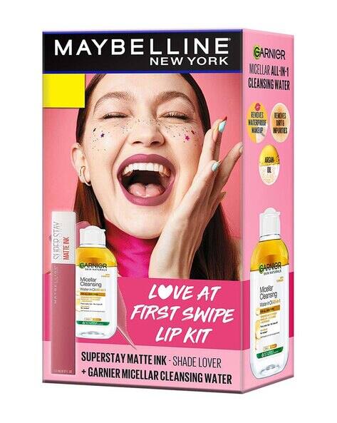 Maybelline New York Super Stay Matte Ink Lipstick 15 Lover Garnier Micellar Cleansing Water Combo