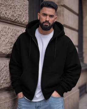 hoodler Men Oversized Zip-Front Hoodies-picture-44