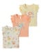 SET OF FRILL SLEEVE TEE, ASSORTED, 0-3M