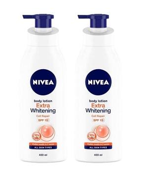 nivea Natural Glow Cell Repair Spf 15 Body Lotion Pack of 2 Combo-picture-34