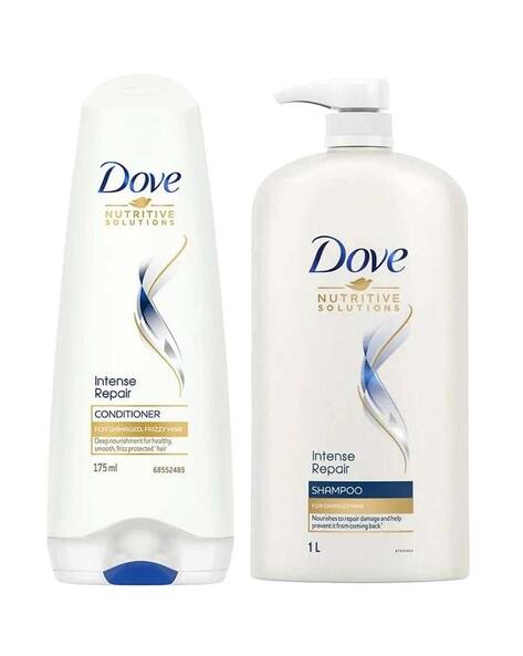 DOVE Intense Repair Shampoo Damage Solutions Intense Repair Conditioner Combo