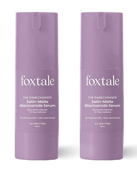 FOXTALE 5 Niacinamide Face Serum with Olive Leaf Extract Pack Of 2 Combo